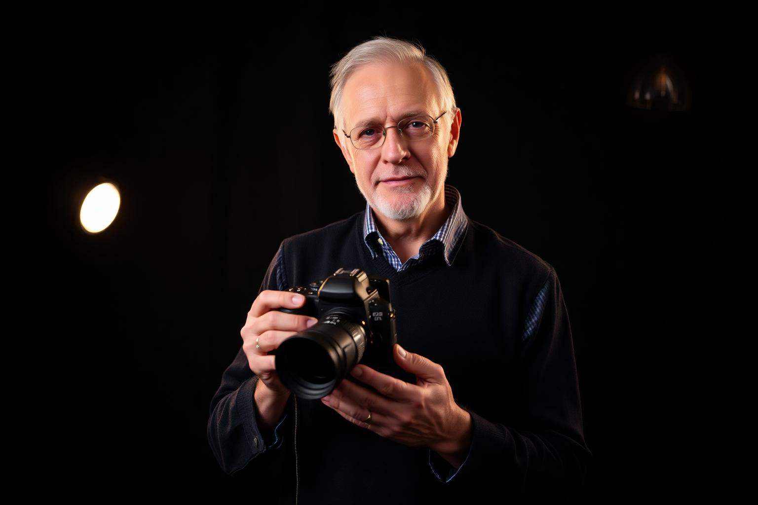 Mike Lloyd in his Vancouver, Washington portrait studio