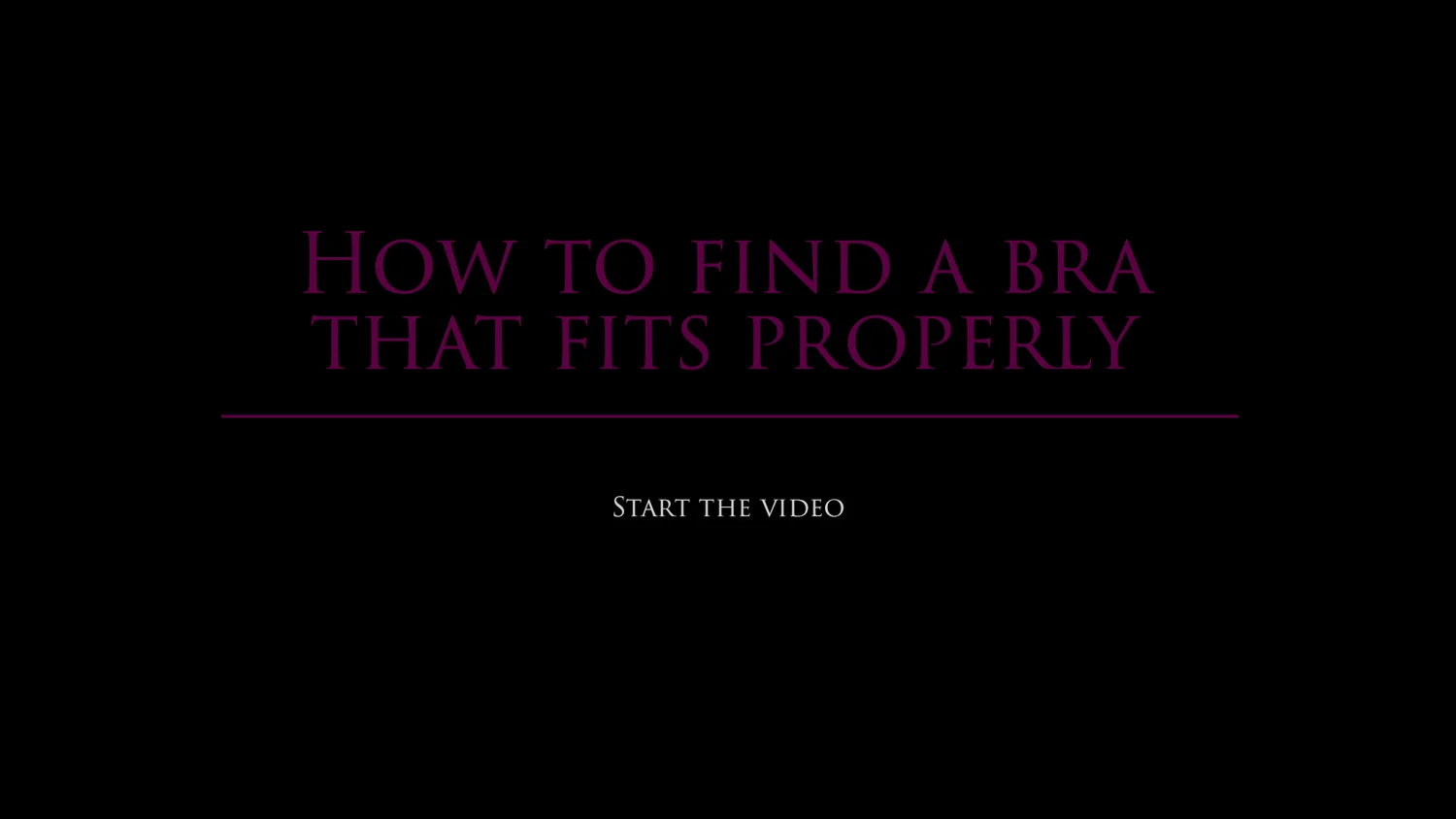 How To Find A Bra That Fits Like A Dream